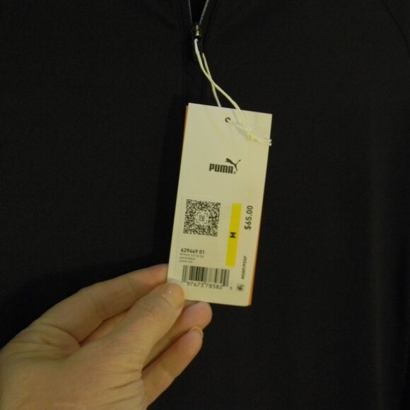 Puma Pure 2.0 Golf 1/4 Zip Pullover Black UPF 50+ Women M NWT - Picture 6 of 6